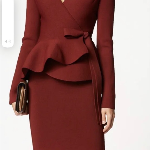 Scanlan Theodore crepe knit jacket top beige small clay - Picture 4 of 5